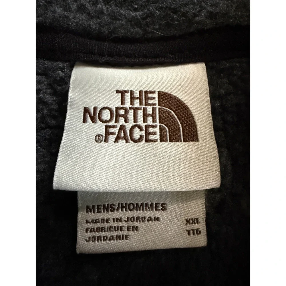 The North Face Mens XXL Gray Fair Isle Mountain 1/4 Zip Fleece Pullover Sweater